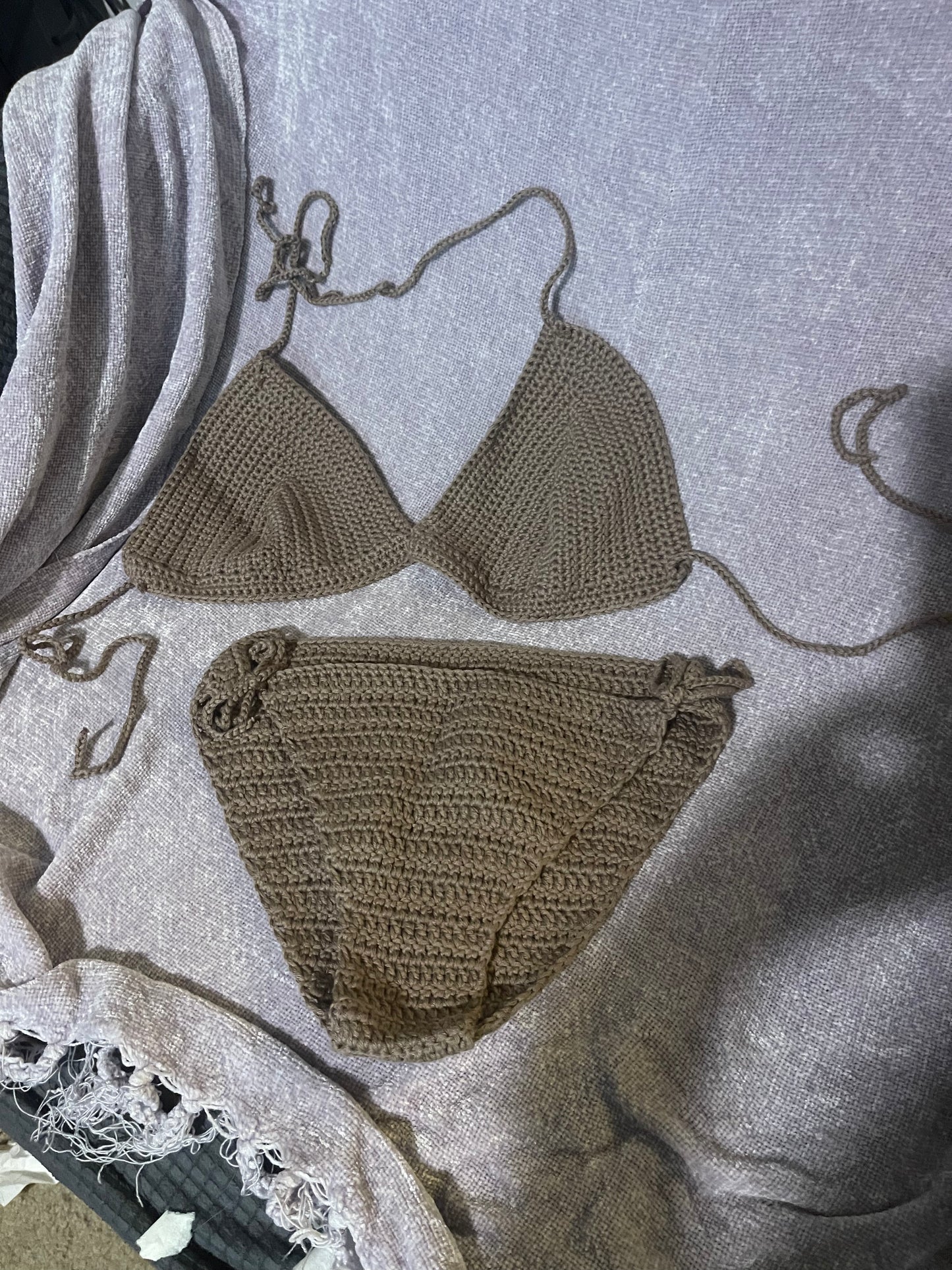Handmade Crochet two piece swimsuit